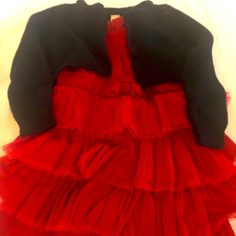 Party Dress and Shrug Sweater